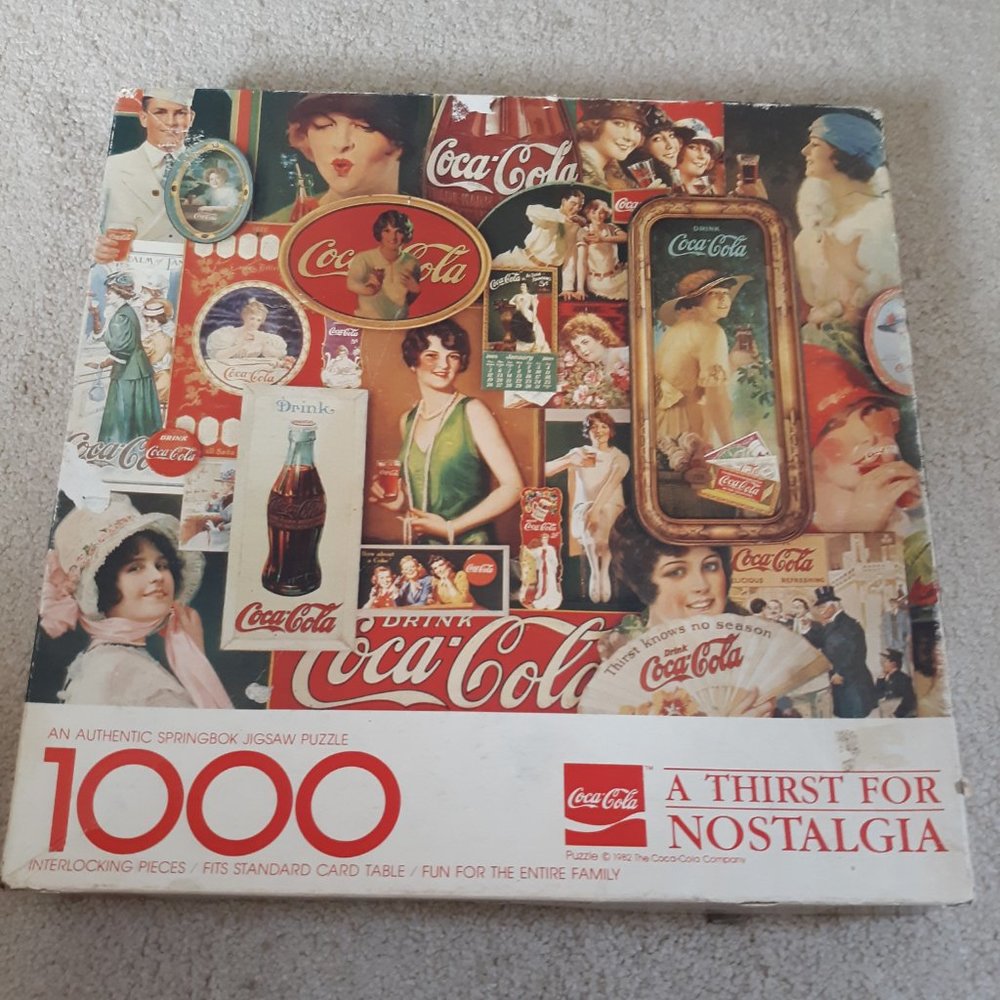 VTG 1982 Springbok Coca-Cola Company A Thirst for Nostalgia 24×30" used